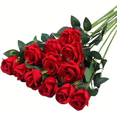 20 künstliche Rosensträuße für Hochzeiten, Geburtstage und mehr für Blumengestecke und Heimdekoration