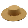French Style 10CM Wide Brim Derby Top Hat Socialite Wind Hepburn Wind Wool Felt Fedoras Hat Elegant Wedding Dress Hat