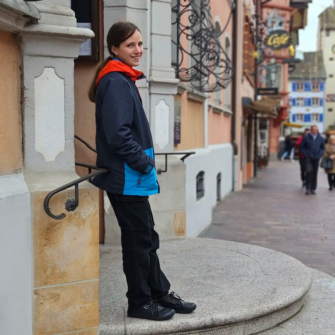 HOBIBEAR Minimalistische Schuhe für Herren und Damen, weite Zehenbox, Barfuß-Schuhe, Zero Drop, Freizeit-Sneaker aus Kunstleder, leichte Walking-Sneaker
