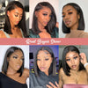 13x4 Glueless Lace Front Perücke Echthaar Glatt 13x6 HD Transparent Lace Frontal Perücken Kurze Bob Perücke für Frauen Remy 250% Dichte