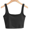 2022 Summer Women Sexy Sleeveless Tops Fashion Short Square Collar Tank Tops 6 Colors