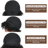 10 Inch Afro Kinky Curly Bob Wig With Bangs Curly Pixie Cut Glueless Wigs Machine Made Brazilian Human Hair Wigs For Black Women