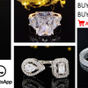 2023 New Luxury Silver Color Luxury Big Wedding Rings Set for Bridal Women Engagement Finger Party Gift Designer Jewelry R4428