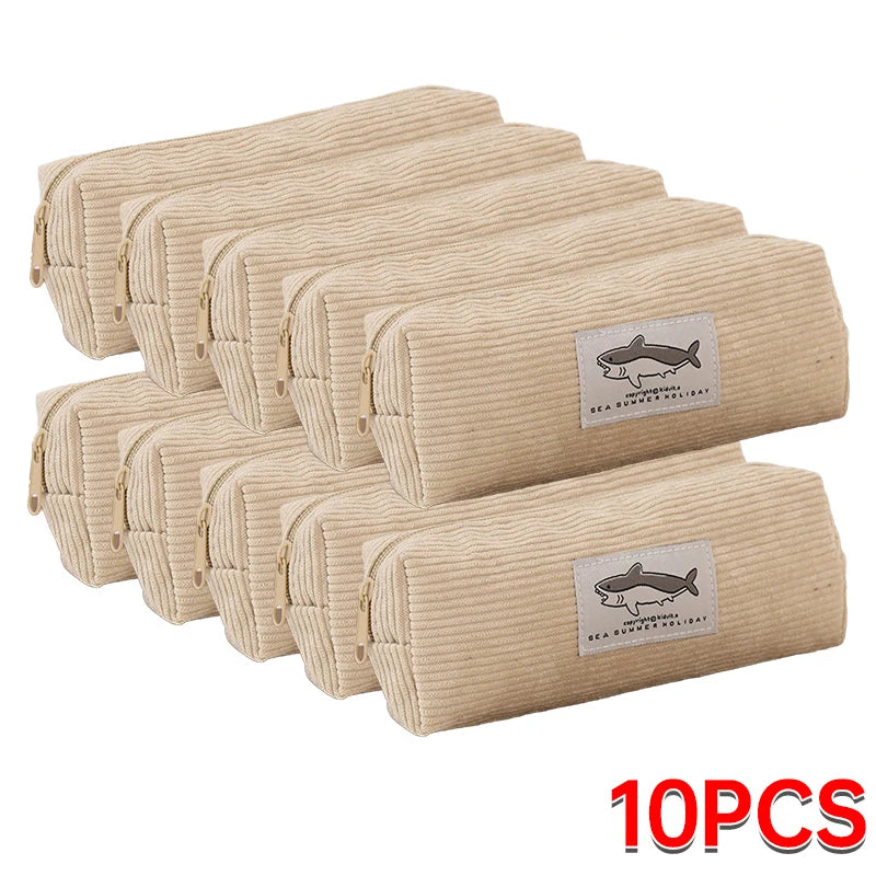 Niedliches Haifisch-Federmäppchen, Stickerei-Stifttasche, Schulanfangs-Zubehör, Schreibwaren für Mädchen, Kinder, Schreibtisch, niedliche Accessoires, Geschenk