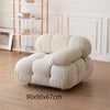 Customized Italian Minimalist Tofu Block Sofa Medieval Furniture Lamb Velvet Simple Cream Wind Fabric Module Sofa Sofa Couch