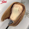 Peruanische Highlight P4/27 Bob Lace Front Perücken 100% Echthaar Perücken Bob Lace Perücken für Frauen Ombre Blonde Glatte Lace Closure Perücke