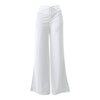Spring Autumn Elegant High Waist Wide Leg Pants For Women Fashion Loose Long Pant Casual Office Solid Women Clothes New Pant