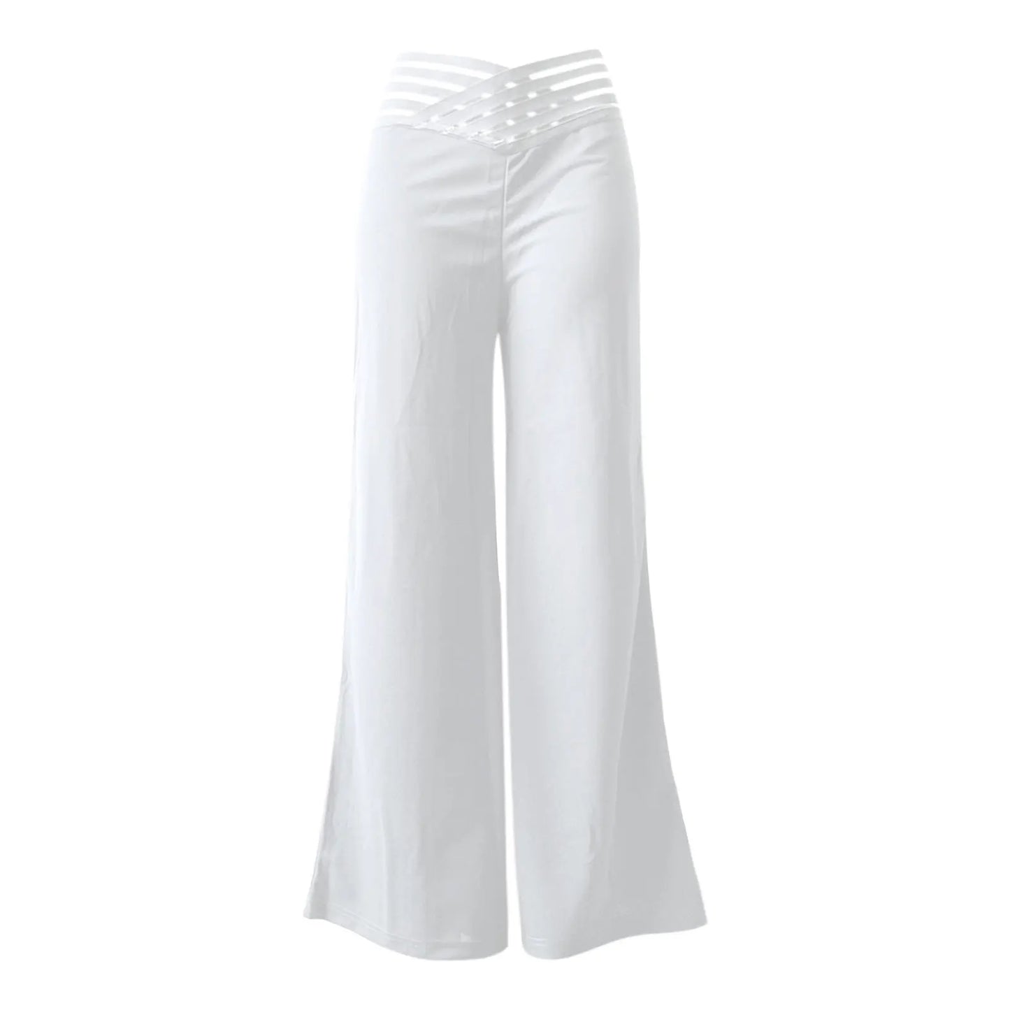 Spring Autumn Elegant High Waist Wide Leg Pants For Women Fashion Loose Long Pant Casual Office Solid Women Clothes New Pant