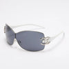 Neue Mode Y2K Sonnenbrille Damen Integrierte Surround Sonnenbrille Retro Designer Damen Brillen UV400 Oculos De Sol