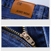 Business Men's Jeans Casual Straight Stretch Fashion Classic Blue Black Work Denim Trousers Male Brand Clothing