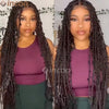 36 Zoll Synthetische Spitze Geflochtene Perücken Schmetterlingszöpfe Spitzenperücke für schwarze Frauen Zopfperücken im Ausverkauf Box Braids Spitzenperücke