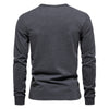 AIOPESON 100% Cotton Long Sleeve Men's T-shirt Solid Color Letter Print Casual T shirts for Men New Spring Tops Tee Men Clothing