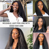 Yaki Straight U-Part-Perücken für schwarze Frauen, Kinky Straight U-Part-Perücke Echthaar Kurz Schwarz Braun U-Part-Perücke Kinky Straight Clip