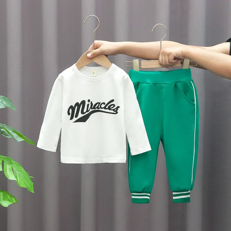 New Kids Baseball Clothing Suit Boys Girls Casual Sports Sets Coat Pants tripartite Spring Autumn Thin Baby Tracksuit Outfits