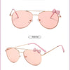 Kids Cute Sunglasses Metal Frame Children Sun Glasses Fashion Girls Outdoor Cycling Goggles Party Eyewear Photography Supplies