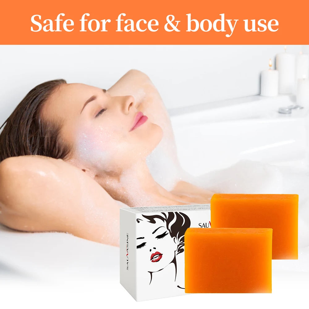 2/4PCS Kojisäureseife Gesichts- und Körperpflege Handgemachte Seife für Frauen Männer Gesichtschaum Reinigend Feuchtigkeitsspendend Aufhellende Seife Beauty-Tools