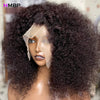 500 Dichte 13×6/360 HD Lace Front Perücke Afro Kinky Curly Glueless Lace Front Perücke Echthaar Ready To Go Vorgezupftes Haar für Frauen