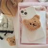 Korea 3D Süßer Warmer Plüschbär für Magsafe Magnetisches Handy-Griptok Grip Tok Ständer für iPhone Kabelloses Laden Halterung Ring