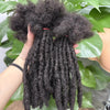 0.6cm 4-8Inch Regular Loc Extension Human Hair 50 Strands Full Handmade 100% Human Hair Dreadlock Extensions for Men Women