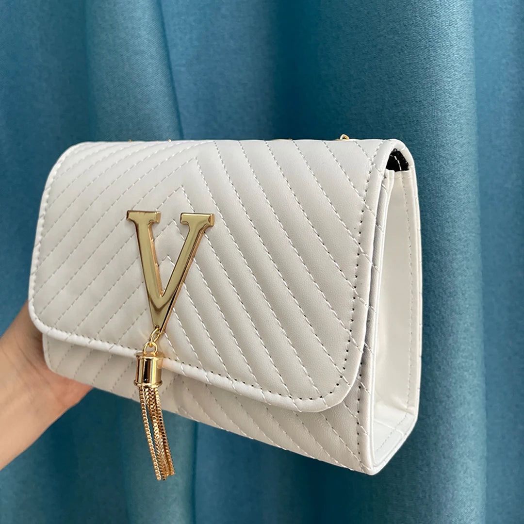 Embroidery Women Crossbody Bag Thread Luxury Handbag Shoulder Bags Brand Sequined Tassel Clutch Small Bag and Purse Party