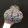 Neueste Blumenvase Strass Abendtaschen Frauen Kristall Handtaschen Metallkette Elegante Partytaschen Luxus Designer Clutch Geldbörse