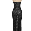 Nibber Solid Color Hanging Neck Maxi Dress Sexy Hollow Women Perspective Bag Hips Robe Female Street Trendy Dresses Clothing