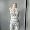 Three Sisters 2025 Summer Fashion Sexy Casual Holiday Beach Party Prom Woman Clothes Slimming Vest Print Ladies Two Piece Sets