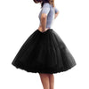 Multi-layer Tulle Tutu Skirts Fuchsia 6 Layers Fluffy Petticoat Underskirt Princess Ball Gown Women Halloween Party Skirt