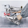 New Gold Sneakers Couple Shoes Luxury Casual Glitter Sneakers Men Hip-hop Streetwear Skateboard Shoes Men Flat Designer Footwear