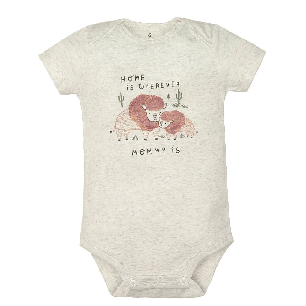5PCS/Lot Baby Boys Girls Bodysuits 100% Cotton Short Sleeves Kids Clothes 6-24 Month Newborn Baby Clothing Bebe Jumpsuit