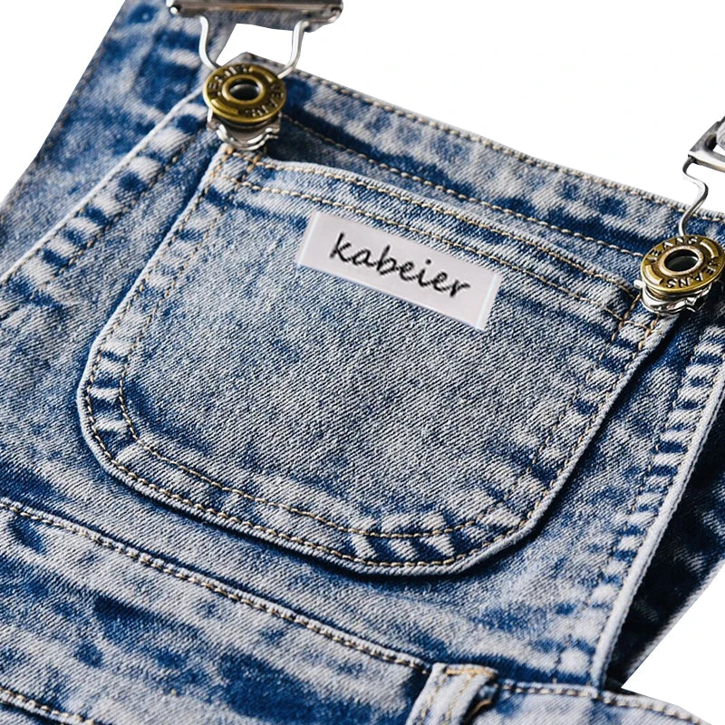 2024 Baby Boy Girl Overalls INS Toddler Denim Jumpsuit Clothes Unisex Infant Summer All-match Casual Pants 1 2 3 Y Kid Daily Set