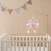 Baby-Kinderbett-Mobile-Rassel-Spielzeug 0-12 Monate Säugling Weicher Filz Teddy Samt Rosa Bär Bettglocke Hängendes Spielzeug Halterung Babybett Mädchen Spielzeug