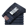 Wthinlee Neue Business Herren Jeans Casual Gerade Stretch Mode Klassische Blau Schwarz Arbeit Denim Hosen Männliche Marke Kleidung