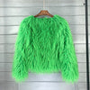 2023 Women Faux Fur Coat Autumn Winter High Quality Fluffy Short Coat Faux Fur Jacket