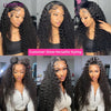 Mongolian Afro Kinky Curly Human Hair Bundles With Closure Deep Curly Hair Weave Bundles With Frontal Closure Hair Extensions