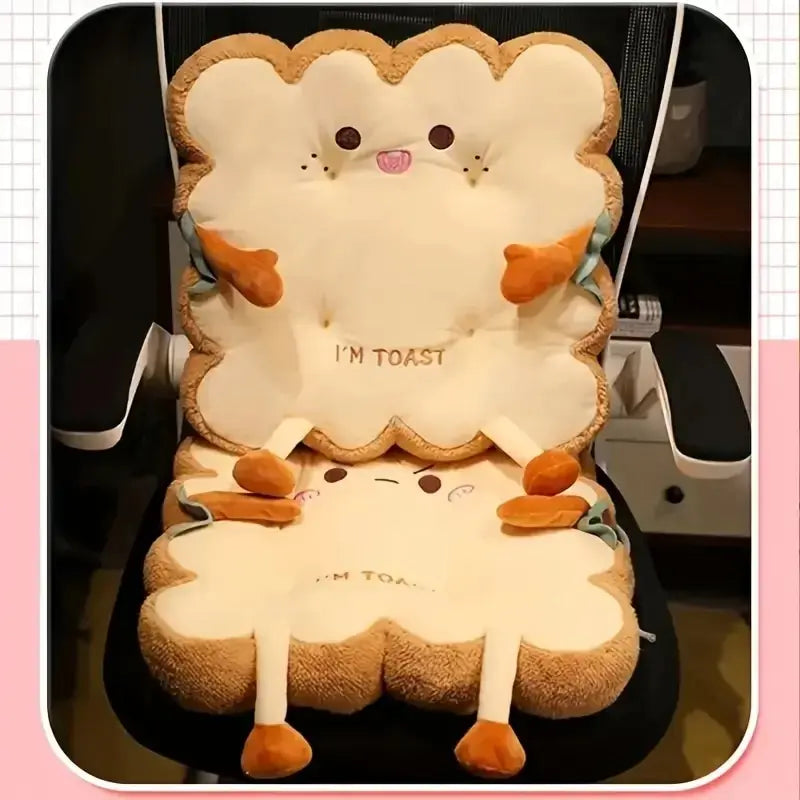 1 Stück Simulation Brot Toast Kissen Gefüllt Memory Foam Kissen Sofa Stuhl Dekor Sitzkissen Niedliche Studenten Stuhlauflage