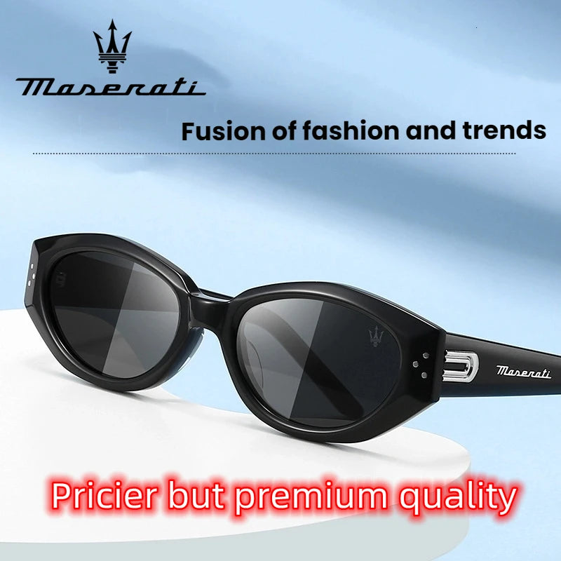 MASERATI Sunglasses New Fashion goggles Stylish Unframed Metal rimmed Shades for Men Women Cool Pose Trendy Design 10785