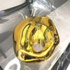 Goldene Abendtasche Geldbörsen und Handtasche Luxus Designer Umhängetaschen lustige Form Party Hochzeit Acryl Glänzende Clutch Geldbörse