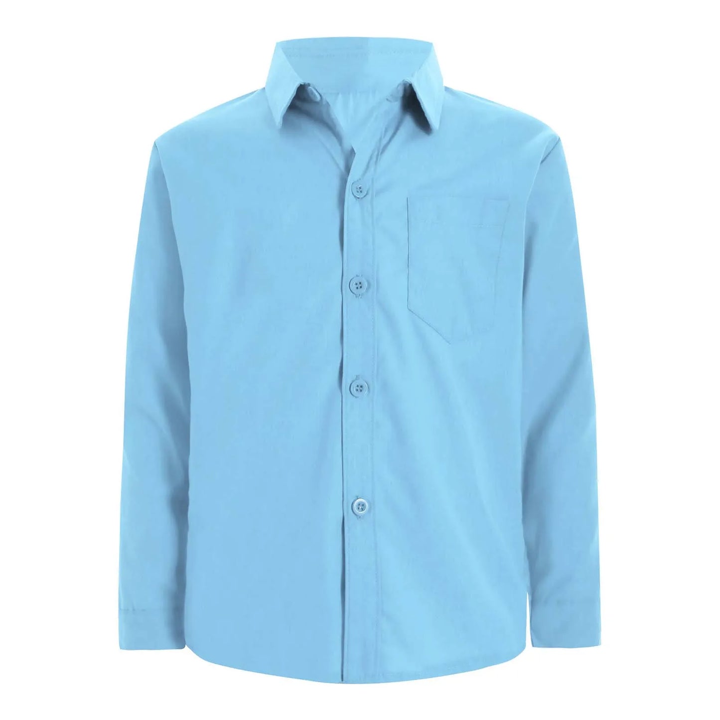 Autumn Kids Shirts for Boy Casual Gentleman Formal Dress Shirt Button-Down Shirt Handsome Boy Long Sleeve Tops Children Clothes