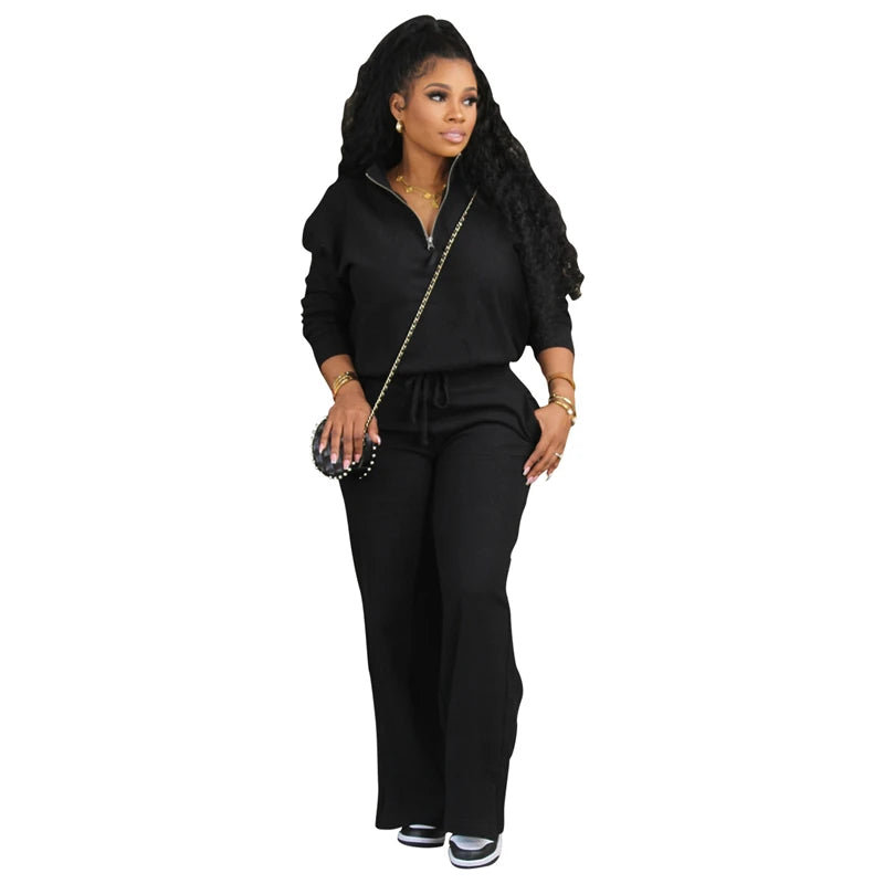 Streetwear 2 Piece Sets Women Outfit Fall Clothes 2024 Women Fleece Pullover Sweatshirt Top and Pants Sets Sweatsuits Woman Sets