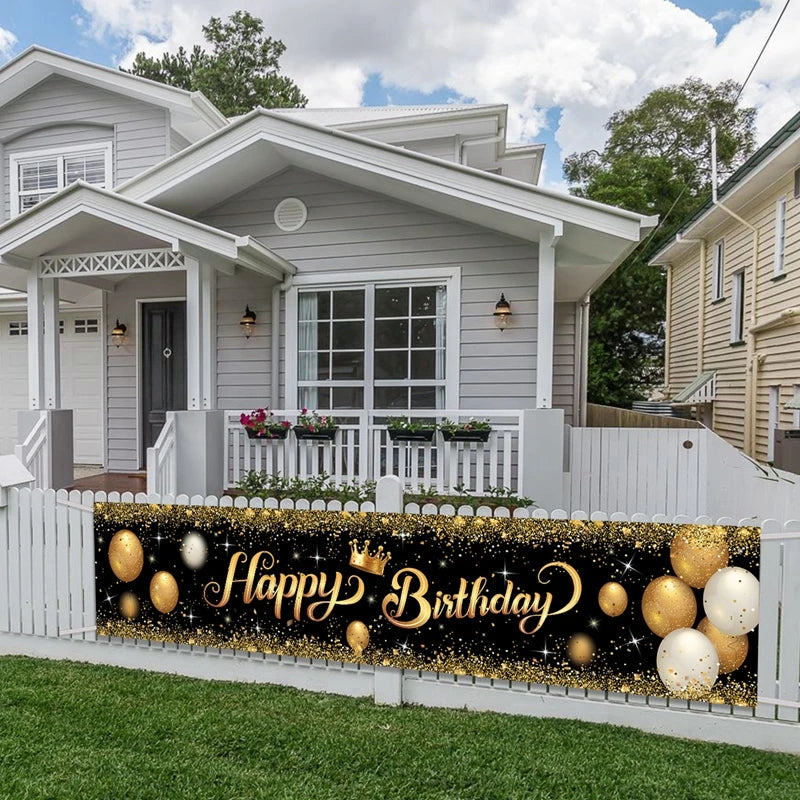 Alles Gute zum Geburtstag Banner Geburtstagsparty Dekoration Kinder Jungen Mädchen Babyparty Dekoration Girlande Wimpelkette Flaggen Jahrestag