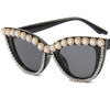 Blumen Katzenaugen Retro Strass Sonnenbrille für Damen Elegant Fashion Herren Trend Designer Outdoor Party Sonnenbrillen Eyewear