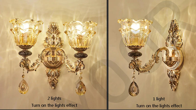 Kronleuchter Wohnzimmer Groß Luxus Kristall Lampe Esszimmer Schlafzimmer Dekoration Französischer Retro Kronleuchter Beleuchtung