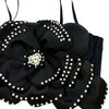 Sexy pink white flower corset crop top women clothing summer body cropped beading bra club party tops woman 2026 halter tank top