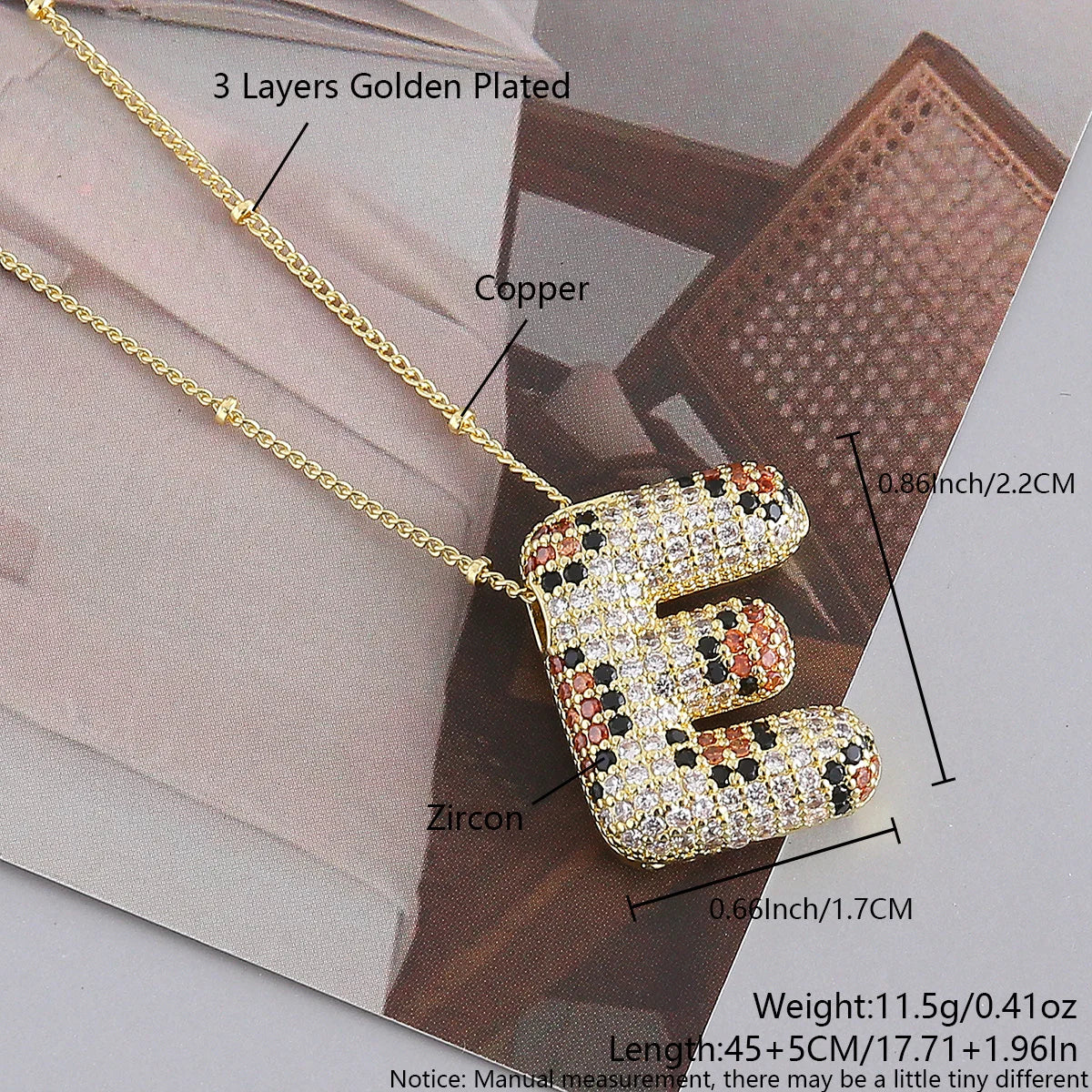 MHS.SUN Neue Leopard Bubble Buchstabenkette Vergoldet Chunky Bubble Zirkon 26 Initialen Anhänger Halskette Frauen Modeschmuck