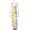 Summer Flower Printed Women's Sexy Low-cut Dress Sleeveless Backless Slim Sling Dresses 2025 Beach Vacation Lady Vestidos