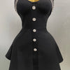 2025 Women Black Sexy Off the Shoulder Shinning Crystal Bodycon Bandage Long Dress Gloves Elegance Celebrate Evening Party Dress