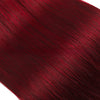 99j Burgunderrot Glattes Echthaar Bündel 1/2/3er Set 100g/Stk 10A Brasilianisches Remy Haar Doppelt genähte Haartressen Volle Spitzen