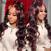 13X6 Ginger Blonde Lace Front Human Hair Wigs Red Burgundy 13x4 Body Wave Transparent HD Lace Frontal Wig Brown Lace Front Wig
