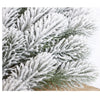Artificial Pine Needles Branches Christmas Fake Snowy Pine Picks Twigs Winter Sprays Greenery Stems for Xmas Tree Garlands Decor